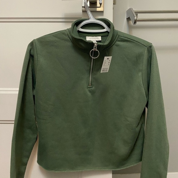 Cropped Half Zip Topshop NEW - Picture 3 of 4